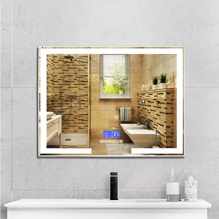 2019 new trending led light bathroom mirror with bluetooth speaker