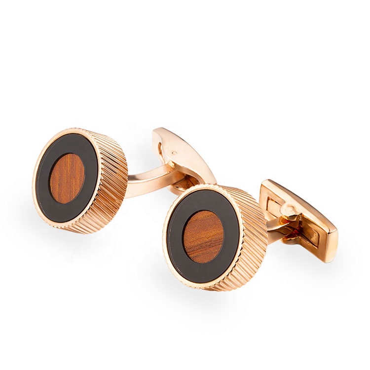 Marlary персонализированные 18 K Позолоченные твердые латунные запонки джентльмен Свадебные Запонки