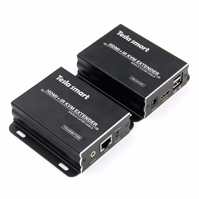 KVM удлинители для разъема HDMI USB и ИК по локальной сети 1080P @ 60 Гц (макс. до 120m/398ft