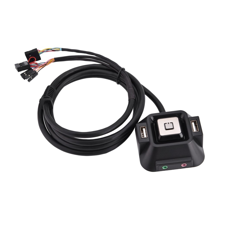 PC Practical Desktop Computer Case Power Supply on/off Reset HDD Button Switch Cable Desktop other computer accessories