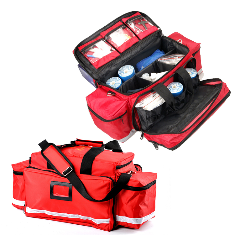 Waterproof large capacity sport emergency medical first aid equipment bag for ambulance