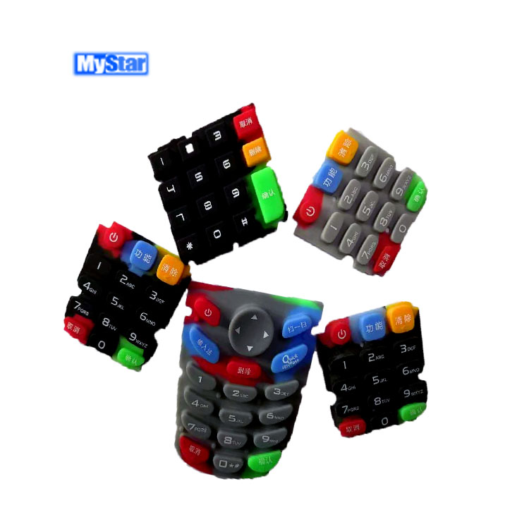 Factory custom keypad silicone rubber keypad keyboard for pos machine