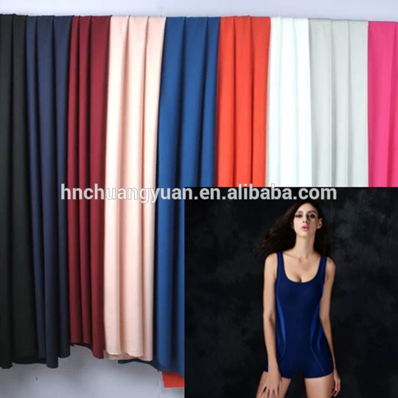 Hot Sale 87% Nylon 23% Spandex Organic Swimwear Tan Through Fabric