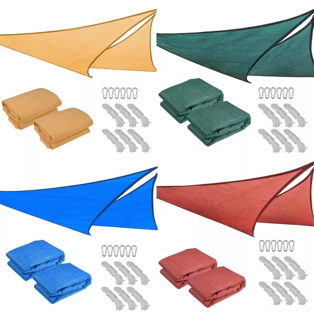 16' x 16' x 16' Sand Color Triangle Sun Shade Sail for Outdoor Sails Shade/Lowes Outdoor Shades