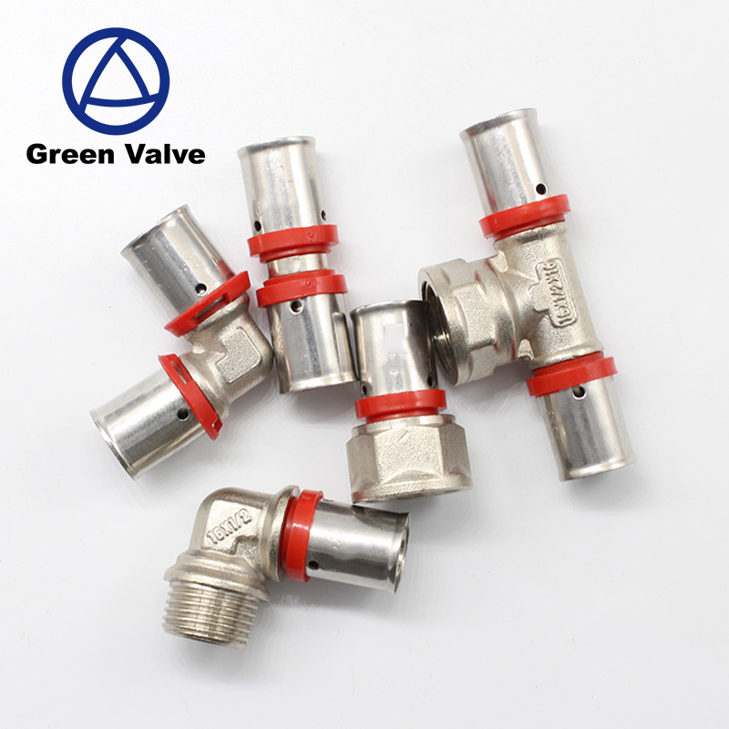 Green-GutenTop pex al pex фитинги для труб/обжимной фитинг для пресса/многослойный фитинг для труб