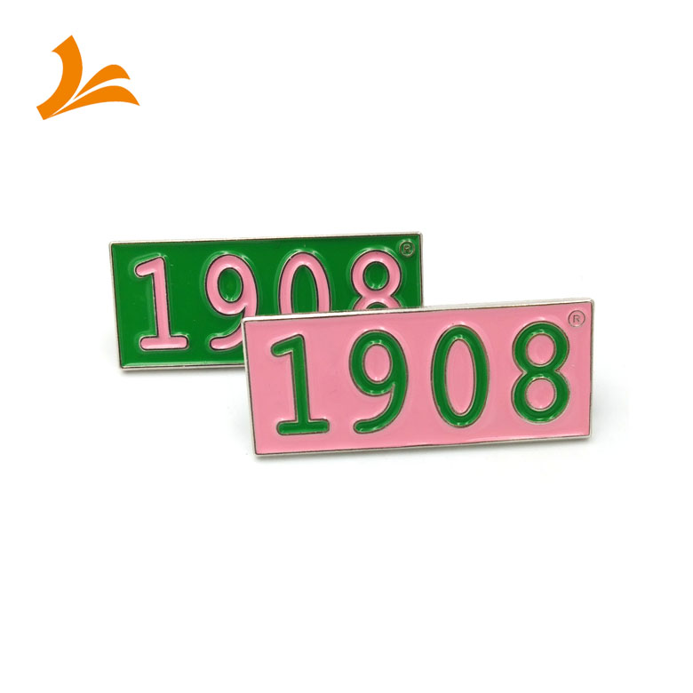 OEM Высокое качество Пользовательский логотип письмо мягкая эмаль pin 1908 с подложкой карты