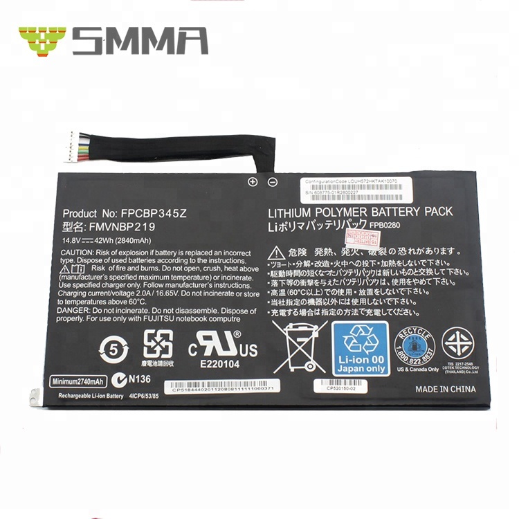 14,8 V 2800Mah Замена внутреннего компьютера батарея для ноутбука Fujitsu LifeBook UH572 FMVNBP219 FPCBP345Z
