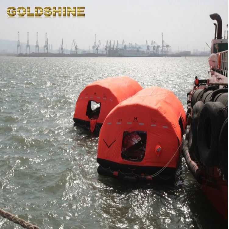 Небольшой и легкий solas компактный яхт liferaft для темно-синего китайского самонадувающегося спасательного плота