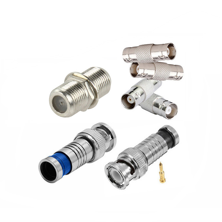 Коаксиальный Соединительный адаптер RG6 RG59 BNC / F