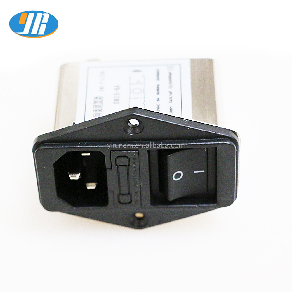 6A 250V AC Розетка фильтр ЛЭП с переключателем