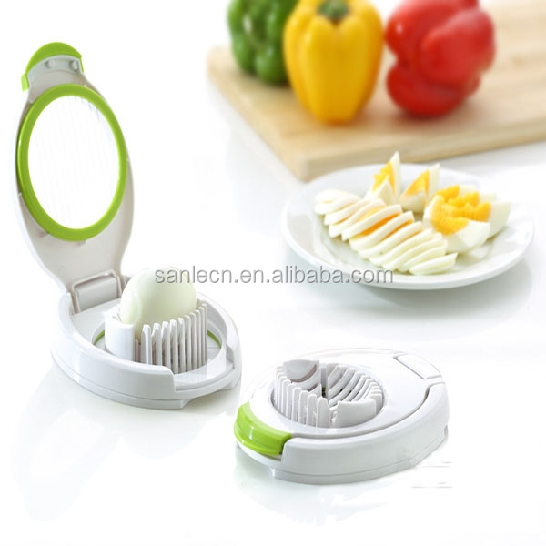new plastic well done egg slicer