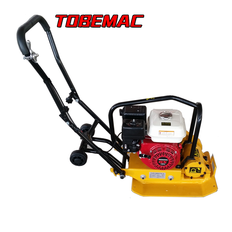 2019 TOBEMAC Brand 90kg plate compactor AS loncin plate compactor 196cc