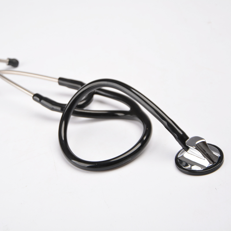 Профессиональный медицинский стетоскоп Cardiology Master черный цинковый сплав OEM Soft Deluxe цинковый одноголовочный класс II CE ISO13485 24 мм