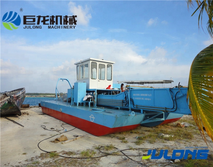 Julong Full Automatic River Garbage Collection Boat   Cleaning Ship for Water Cleaning