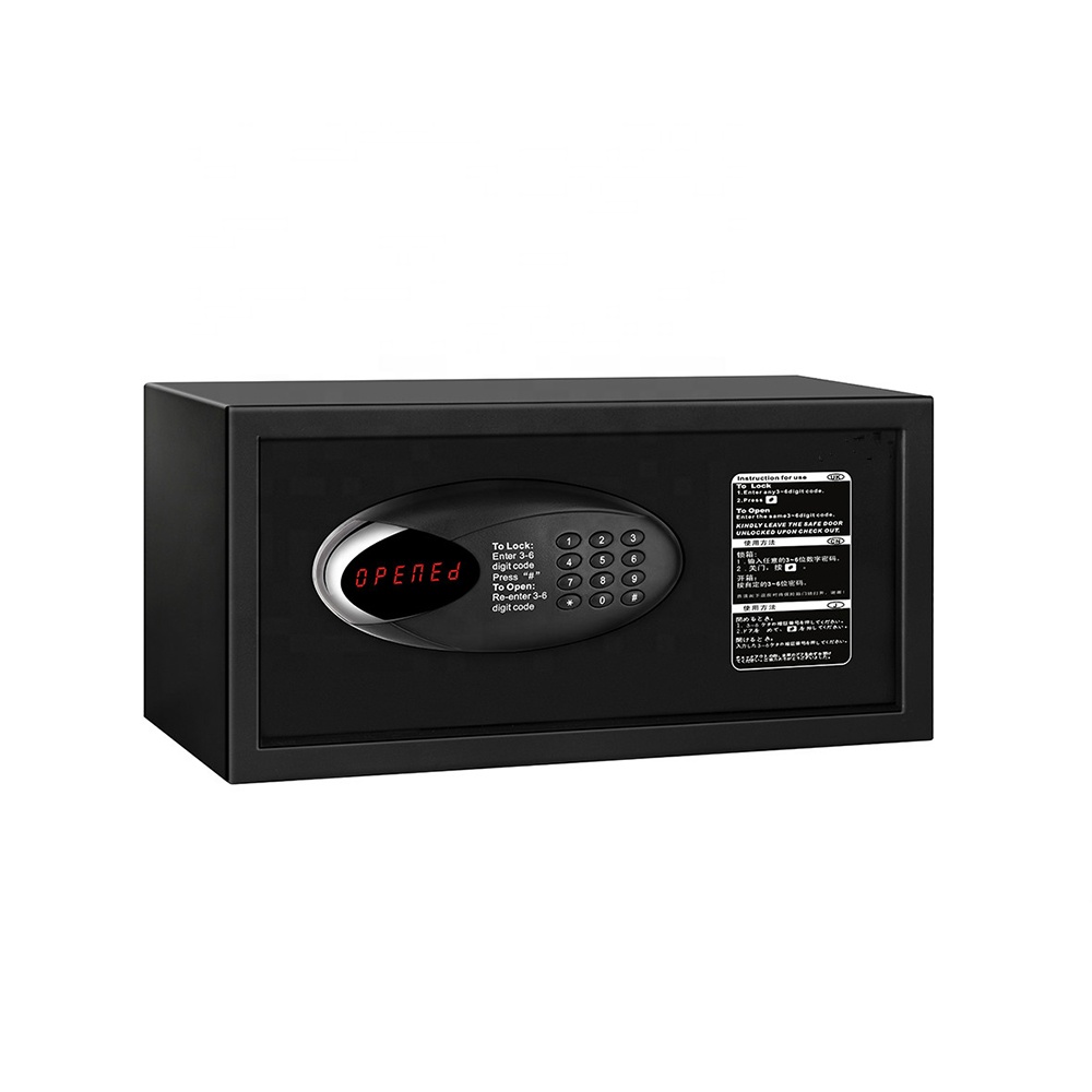 Для гостиничного номера, цифровой мини-Сейф Safebox, огнестойкий сейф с отпечатком пальца, Сейф для хранения денег в отеле