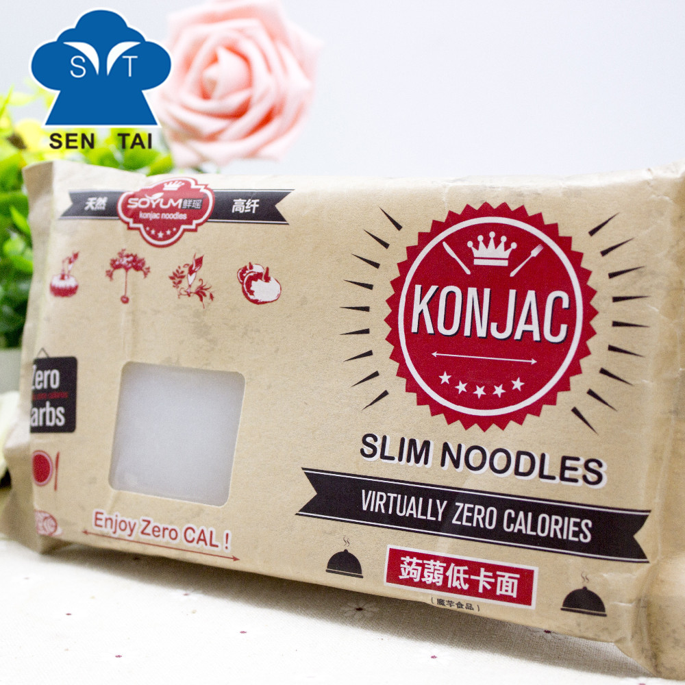 Индивидуальная этикетка без глютена, konjac shirataki wok noodles