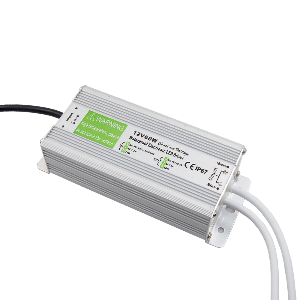 IP67 водонепроницаемый 12 V/24 V 60W poe светодиодный драйвер