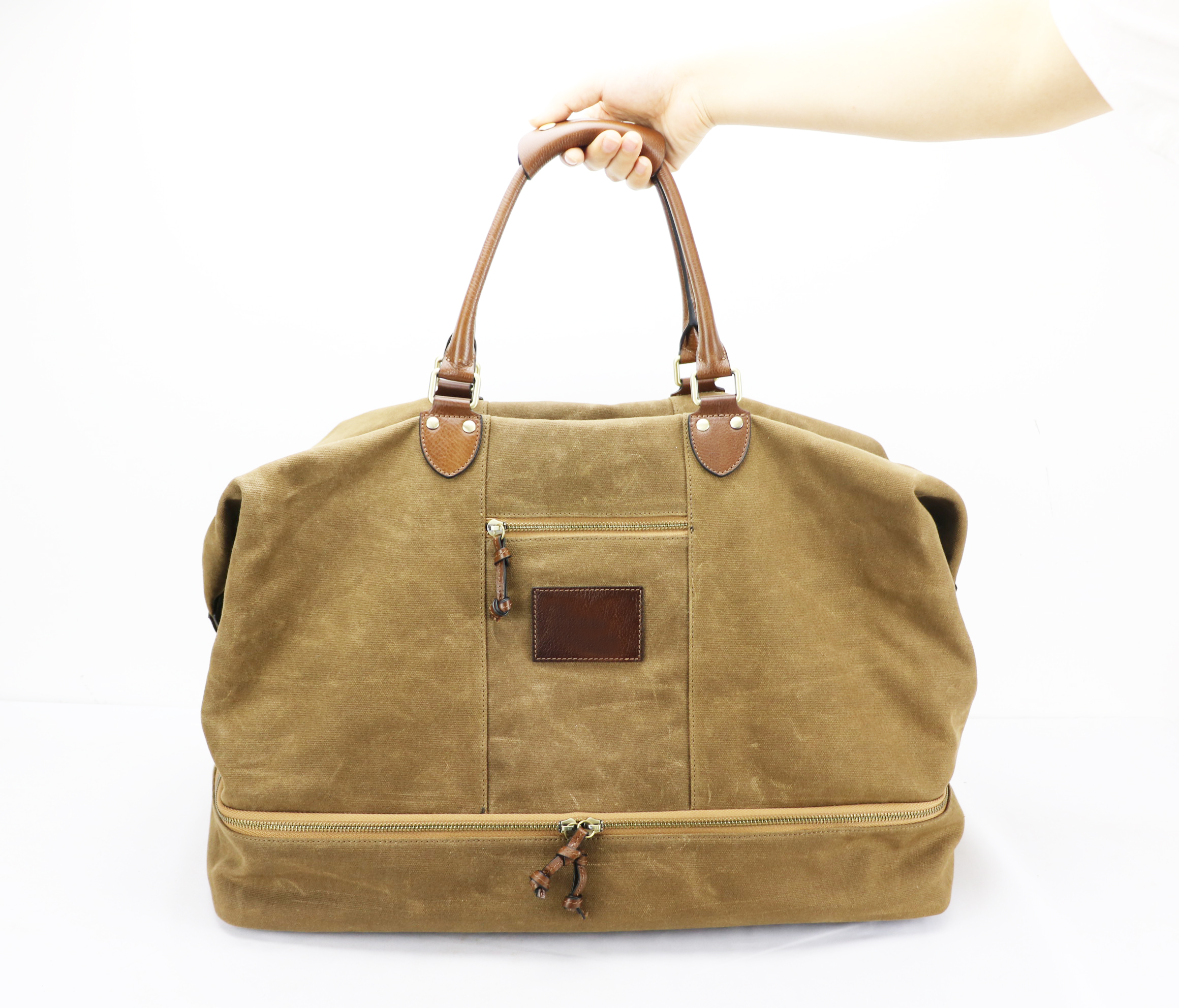 Новое поступление оптовая продажа Холст weekender сумка логотип для мужчин holdall вещевой мешок