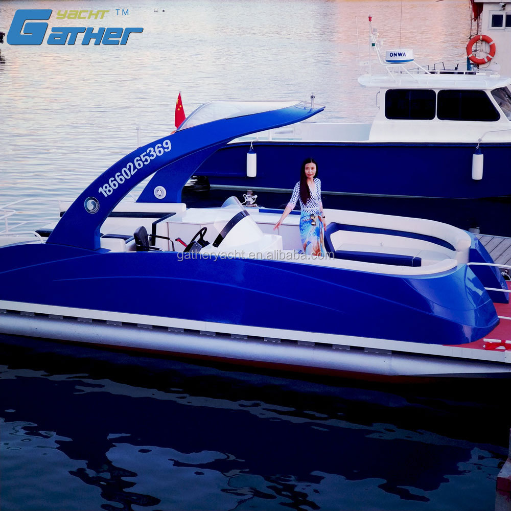 Соберите яхта 25FT Новый Дизайн Алюминиевая понтонная лодка GS246A для продажи