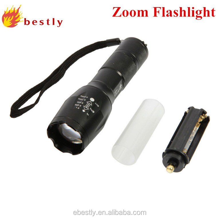 5 шт. Ultrafire S2 XM-L T6 2500LM 5 режимов светодиодный фонарик Zoom СВЕТОДИОДНЫЙ фонарик лампа для 1x18650 Бесплатная доставка