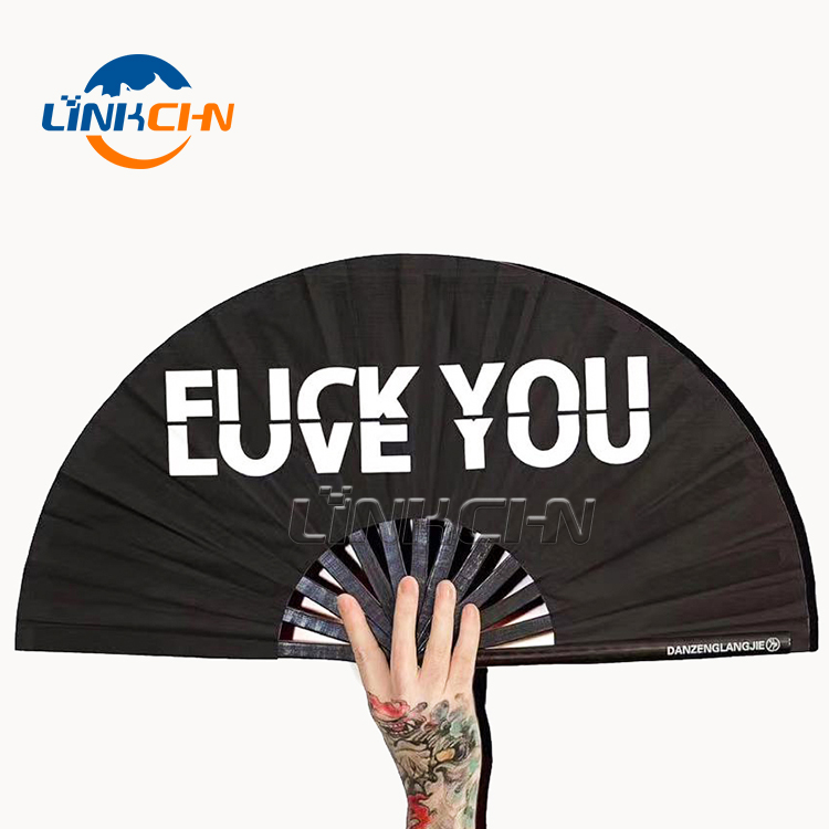 custom printed 13 inch large folding fan for event