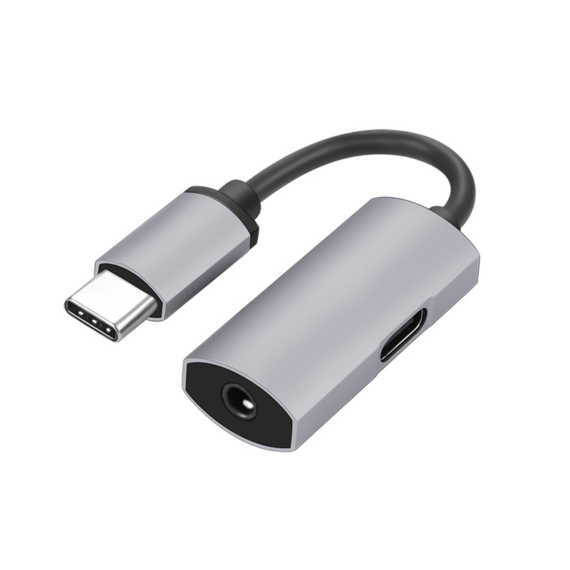 Ультрамаленький концентратор USB C type c с аудиоадаптером для наушников 3,5 мм для зарядки PD