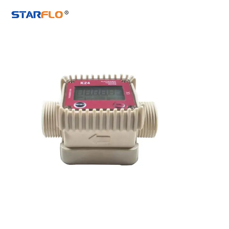 STARFLO K24 Digital Diesel Gas Petroleum Flowmeter with filter, diesel Turbine flow meter