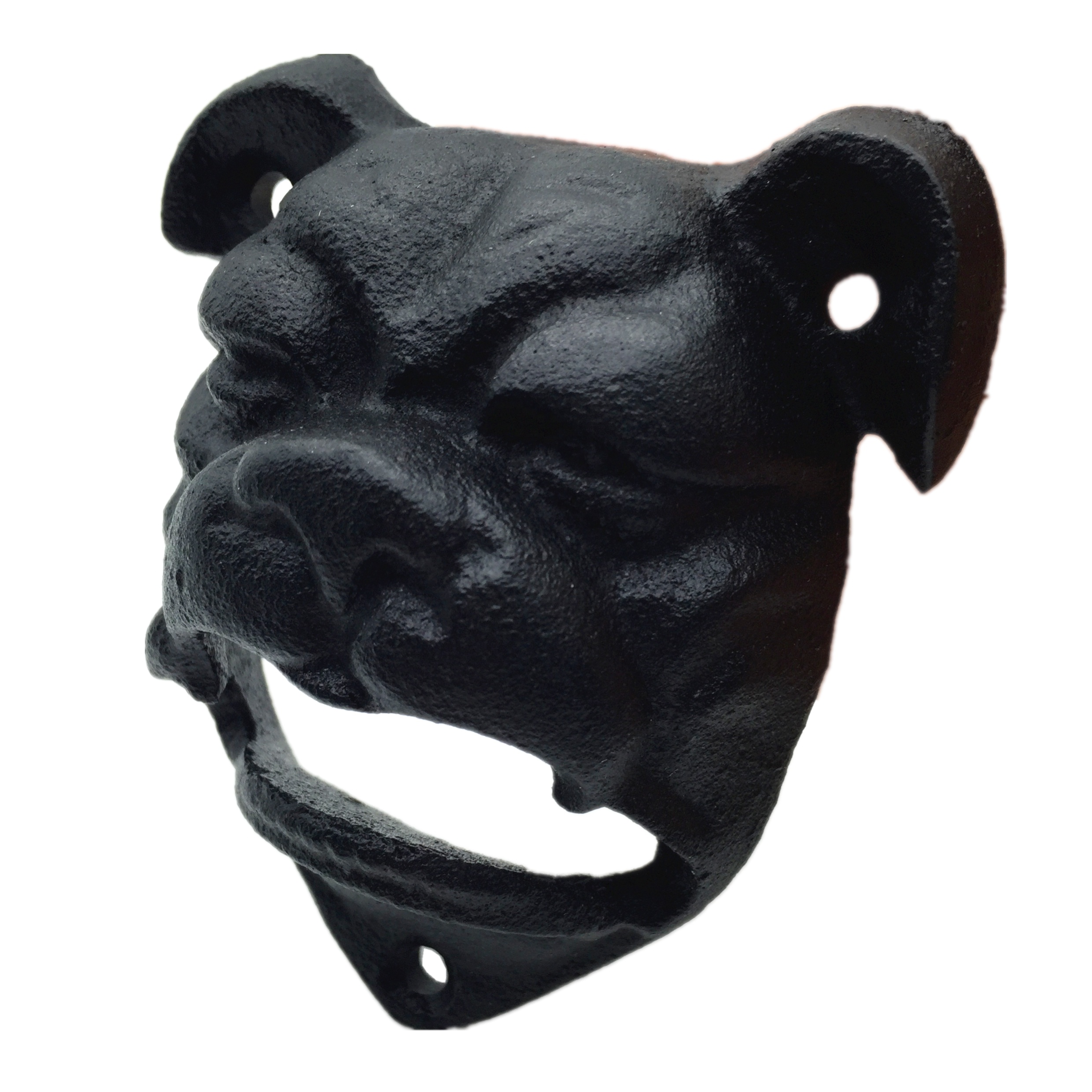 Настенная открывалка для бутылок Bulldog, чугунная Защита от ржавчины, открывалка для пивных бутылок с монтажным винтом в комплекте, для кухни, бара, ресторана, вечеринки