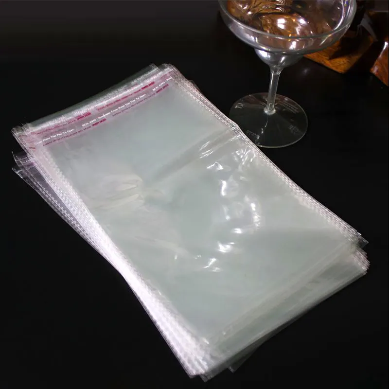 Best Quality Self Adhesive Food Grade Safe Clear Eco-friendly Fashion BOPP Bag Cloth Plastic Bag