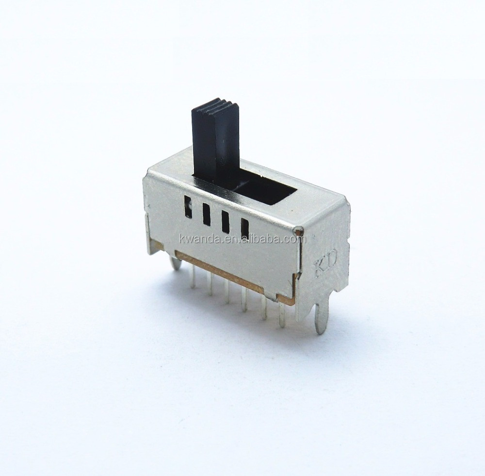 Solder terminal 2p4t dp4t 4 position vertical slide switch