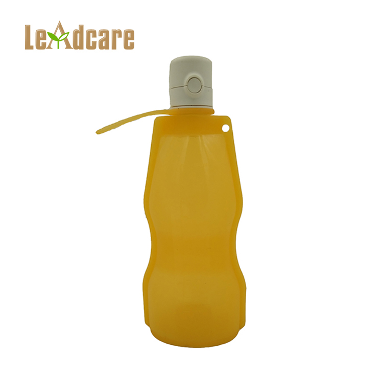 Yellow Silicone Sports Cup/Silicone Water Bottle/Drinking Water Bottle