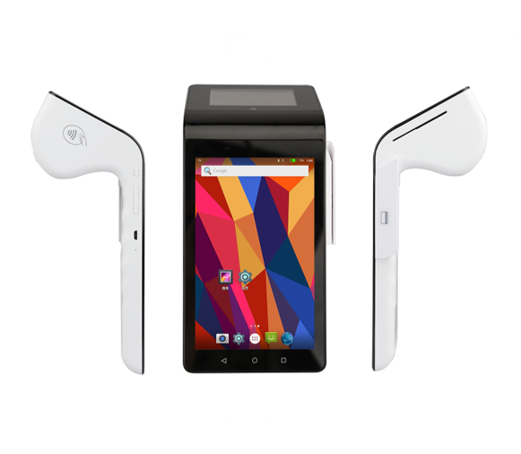 PT7003 портативный emv считыватель кредитных/банковских карт android pos платежный терминал с принтером