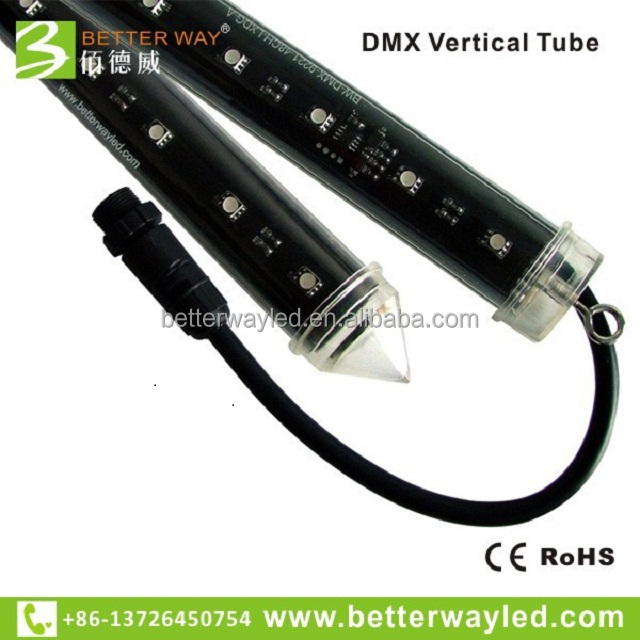 Программное обеспечение madrix 3d dmx вертикальной трубе корабль smd 5050 dv24v ip65 для ди-джея и стадии