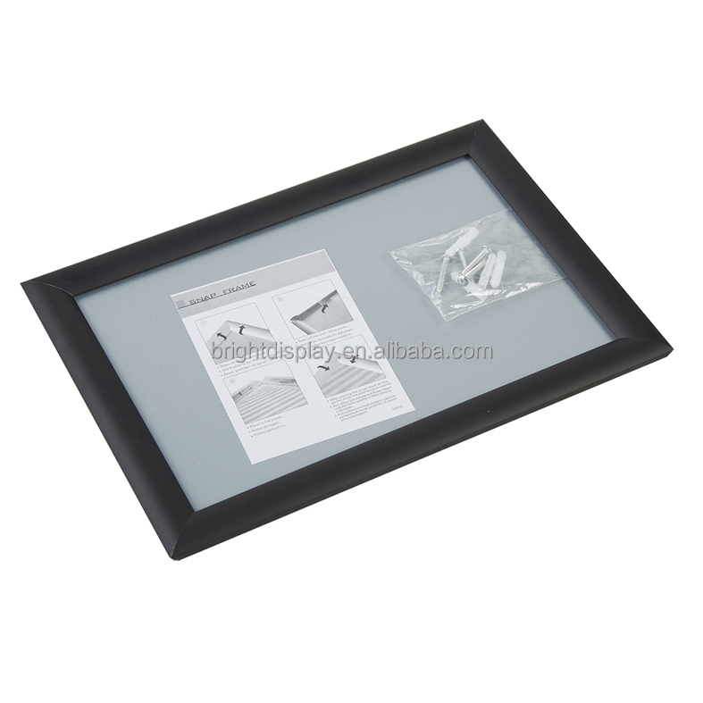 Aluminum snap frame clip open poster frame for elevator advertising