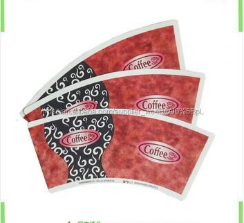 Bamboo/wood pulp single side PE coated paper cup fans/blanks for paper cups