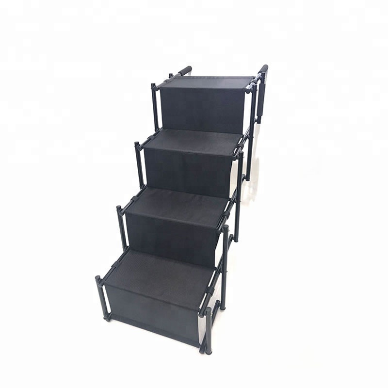 Dog Steps, Portable Metal Fram Large Dog Stairs for High Beds, Trucks, Cars and SUV