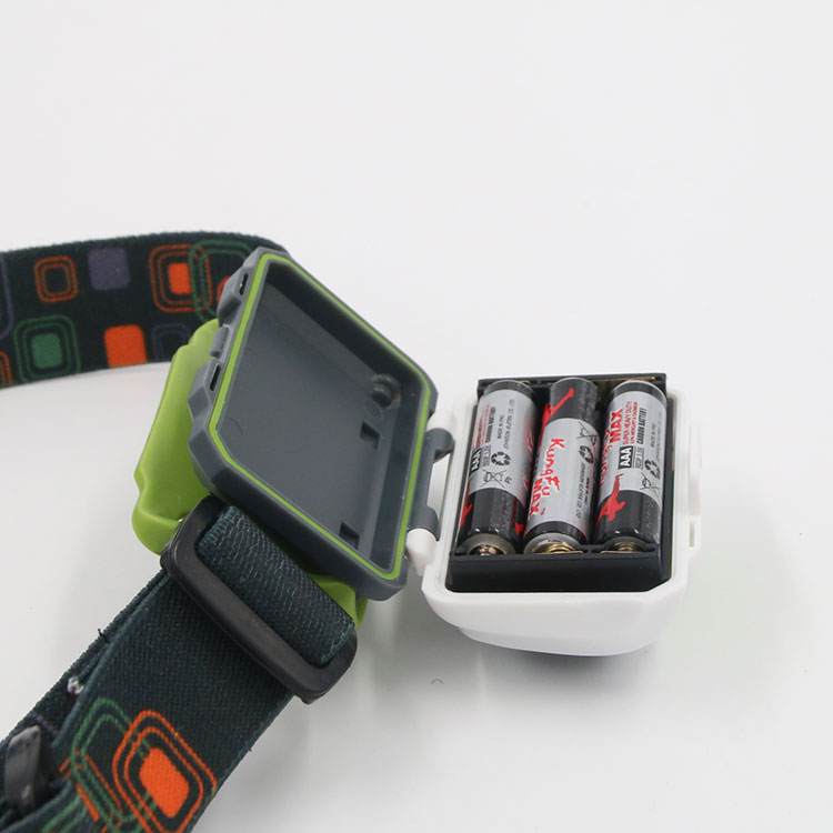 Высокая мощность пластиковые headtorch 1 Вт светодиодные фары с сухая батарея