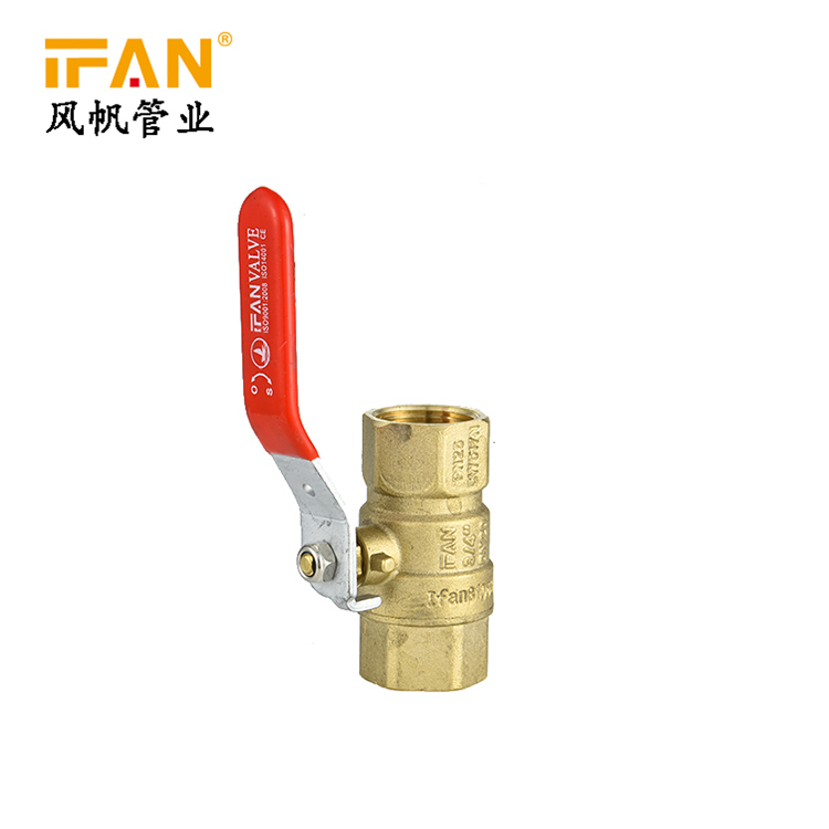 Прямая продажа с фабрики 1/2 - 1-1/4 ''FF-B вставка из латуни латунь ручка с резьбой водный шаровой клапон водные магистрали из Желтой меди с клапан