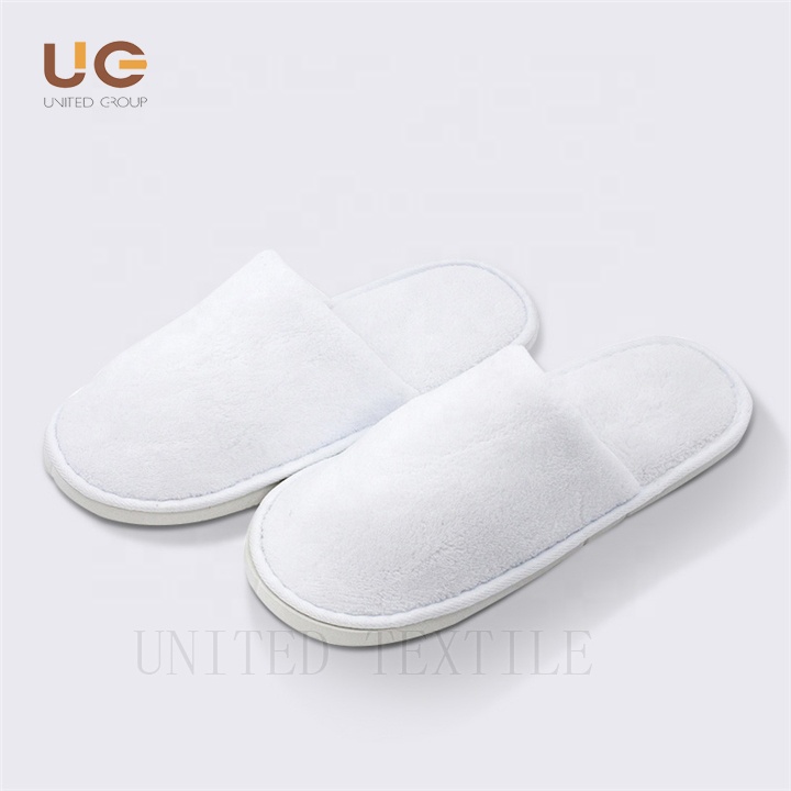 Fast Delivery Custom LOGO Coral Fleece Hotel Bath disposable Spa Slippers Hotel