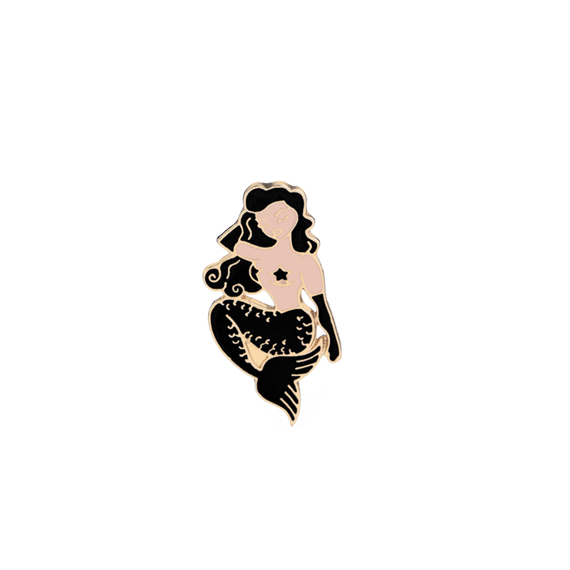 Сексуальная Русалка Популярные цинковый сплав Лацкан pin badge