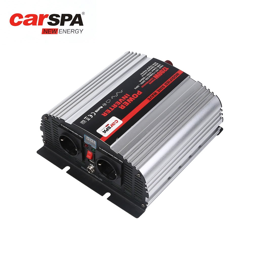 Производитель модифицированный синусоидальный сигнал DC 12V 24V 48V к AC 110V 110V 220V 230V инвертор мощности 1200W