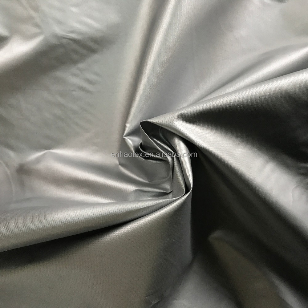 190T Polyester Taffeta Fabric WR with ULY Silver Coated For Car Cover Umbrella Tent 68"