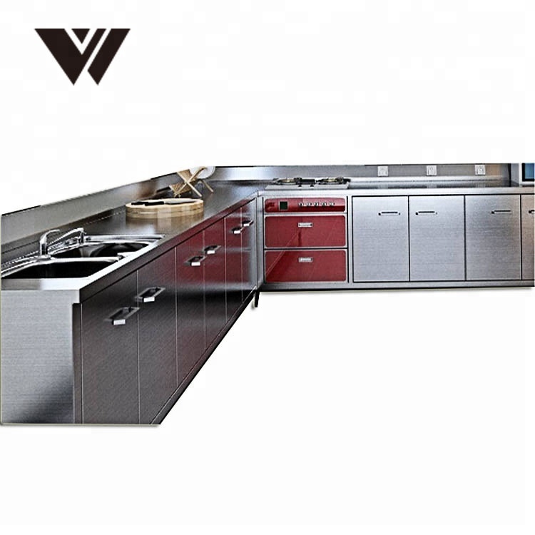 Weldon Restaurant Equipment Kitchen Metal Stainless Steel Kitchen Sink Cabinet Commercial Kitchen Cabinet
