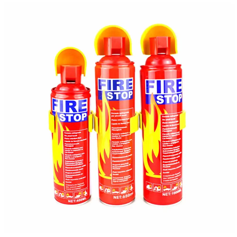 Wholesale 400ml 650ml 1000ml portable fire-fighting stop environmental foam type automobile car fire extinguisher