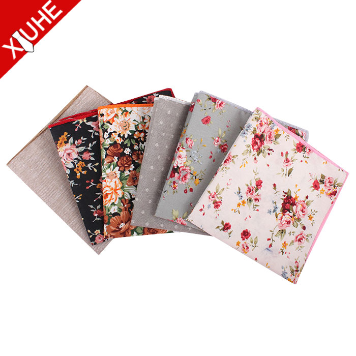 Men's new fashion cotton pocket square fashion handkerchief