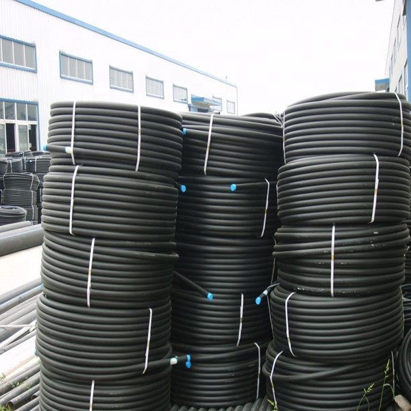 40 мм черный пластиковый рулон водопровода, HDPE труба 40 мм
