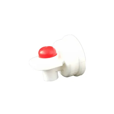 Push-button spigot for containers with special 40 mm screw-cap