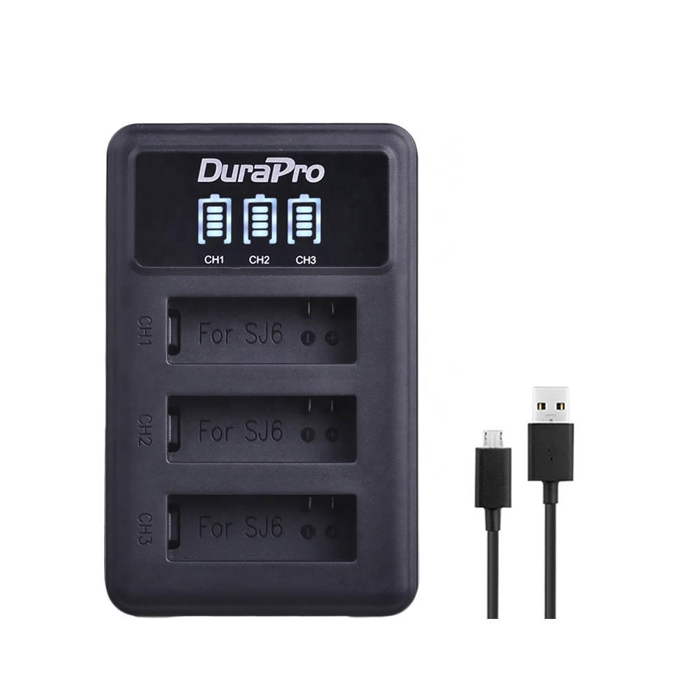Зарядное устройство SJ6 со светодиодной подсветкой и 3 слотами USB для спортивной камеры SJ CAM SJ6 Legend, SJ6 Legend Air Action