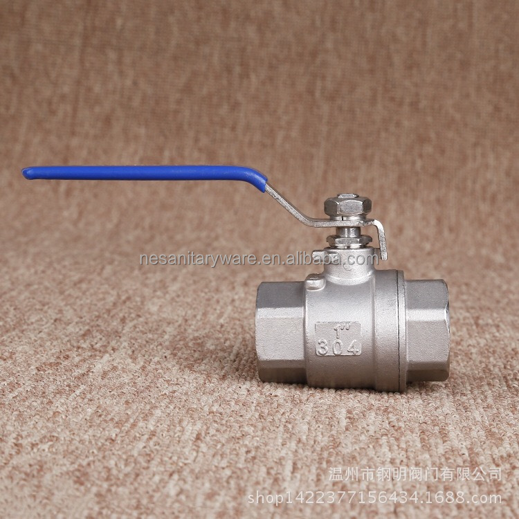 QF04 фабрики Китая 2 ''из нержавеющей стали латунный шаровой клапан ручки
