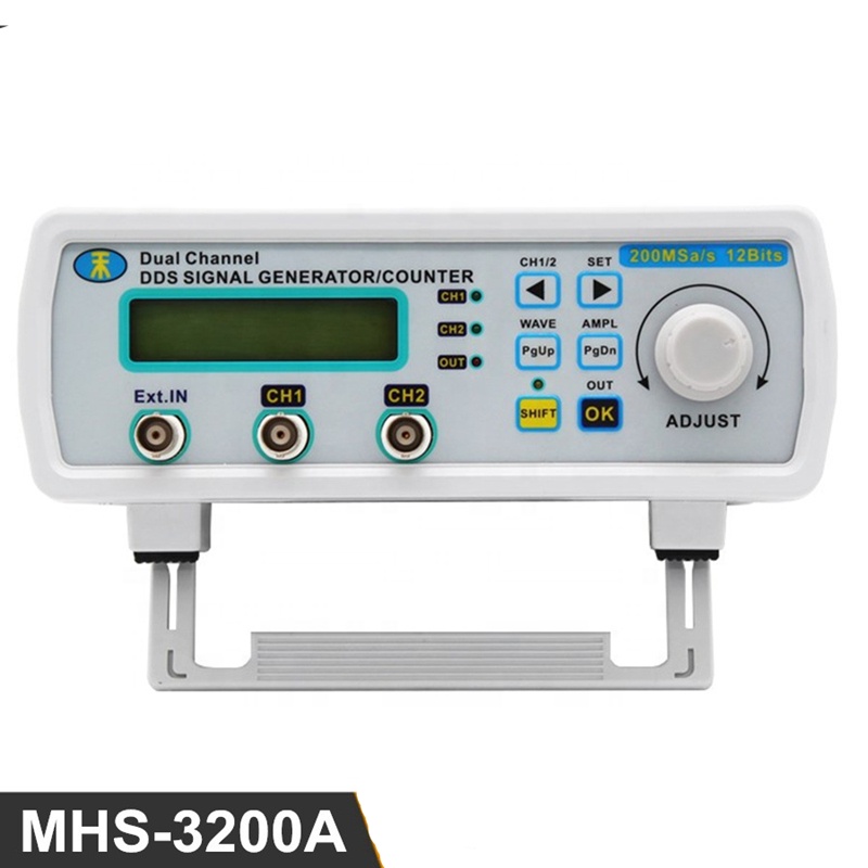 MHS-3200A DDS генератор сигналов двухканальный цифровой счетчик частоты измеритель источник сигнала 4 TTL